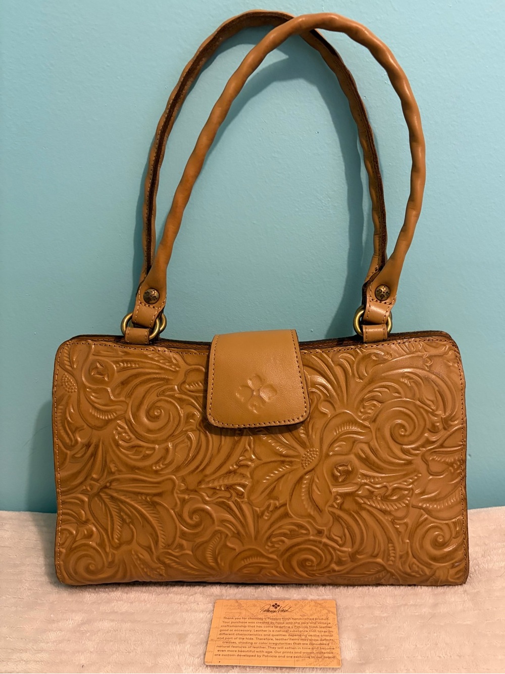 Patricia Nash Rienzo Satchel color biscuit